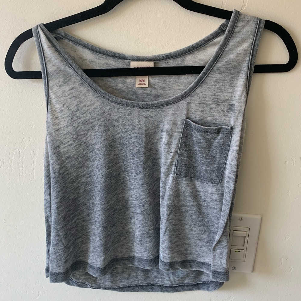 Crop Top Solid Grey (Medium)